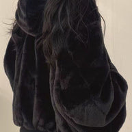 Bequeme Fleece-Wende-Hoodie-Jacke