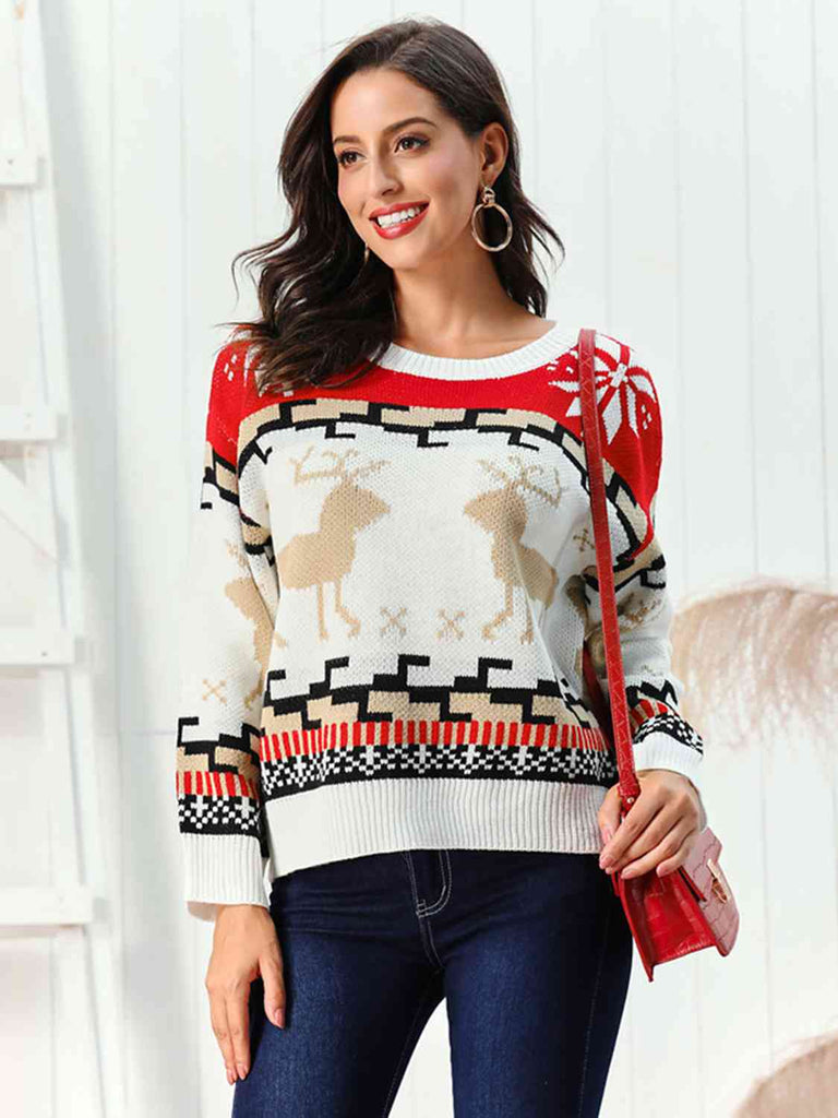 WW | Rentier Rundhals Pullover