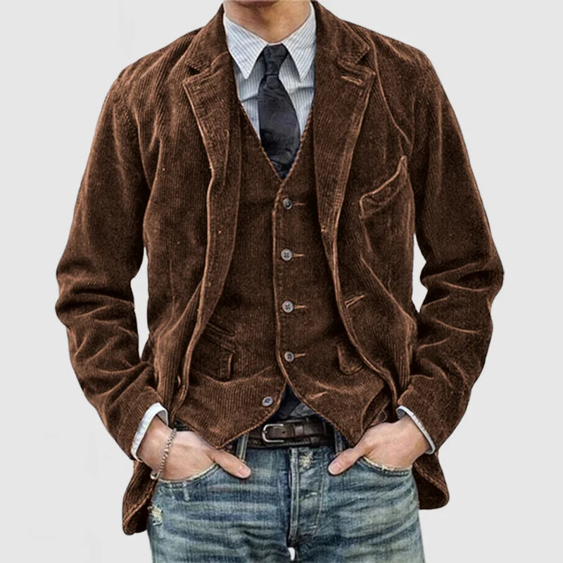 WW | Stilvolles Vintage-Set Aus Blazer Und Weste