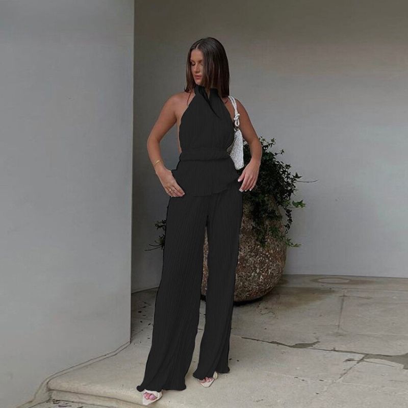 WW | Overall mit strukturierter Neckholder-Partie