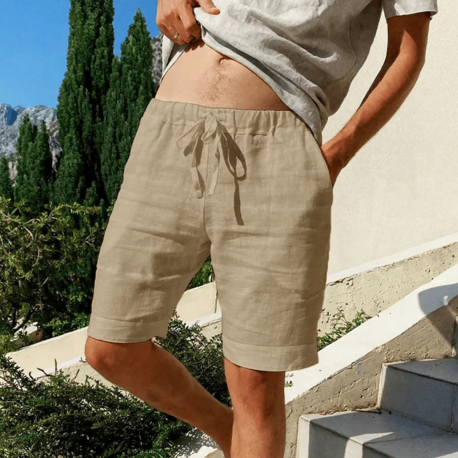 WW | Leinen Shorts Für Herren Mit Lässigem Sommer Flair