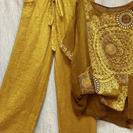WW | Zweiteiliges Set mit Losem Bohemian-Druck