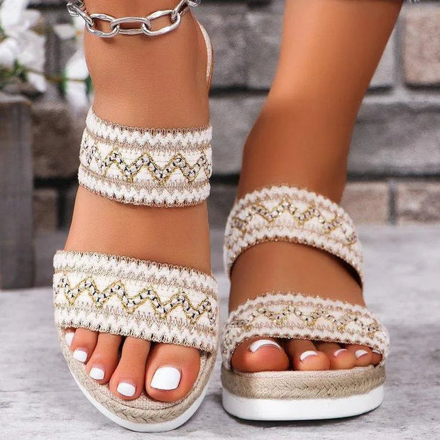 WW | Sommer-Sandalen mit Leinenboden