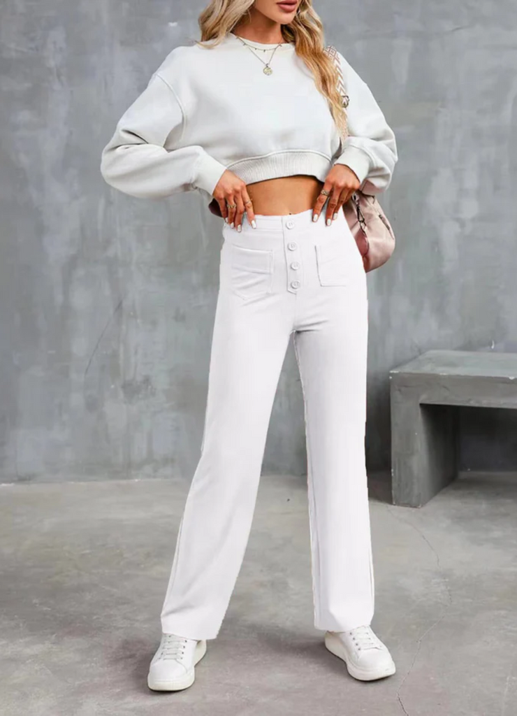 WW | Lässige Damen Weite Hose