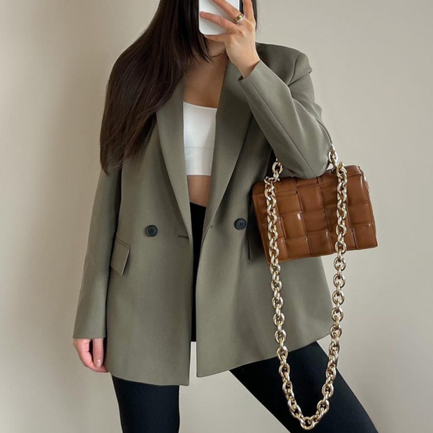 WW | Bequemer Trendiger Langer Blazer Für Den Herbst