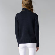 Celina™ - Damen Rollkragenpullover mit langen Ärmeln und Kabelstrick