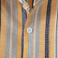 WW | Gestreiftes Baumwoll Leinen Herrenhemd für entspannte Looks