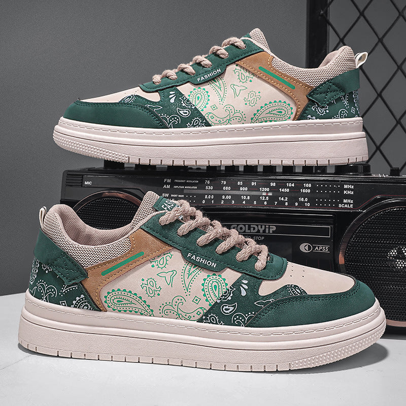 WW | Modische Herren Leinenschuhe Mit Paisley Muster