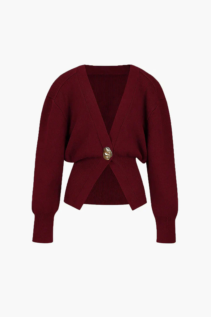 WW | Neck Gestrickter Strickjacke