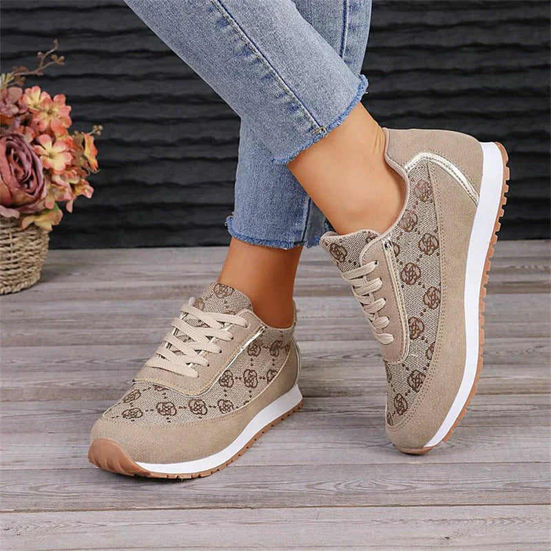 WW | Bequeme Flache Schuhe mit Blumenduschen