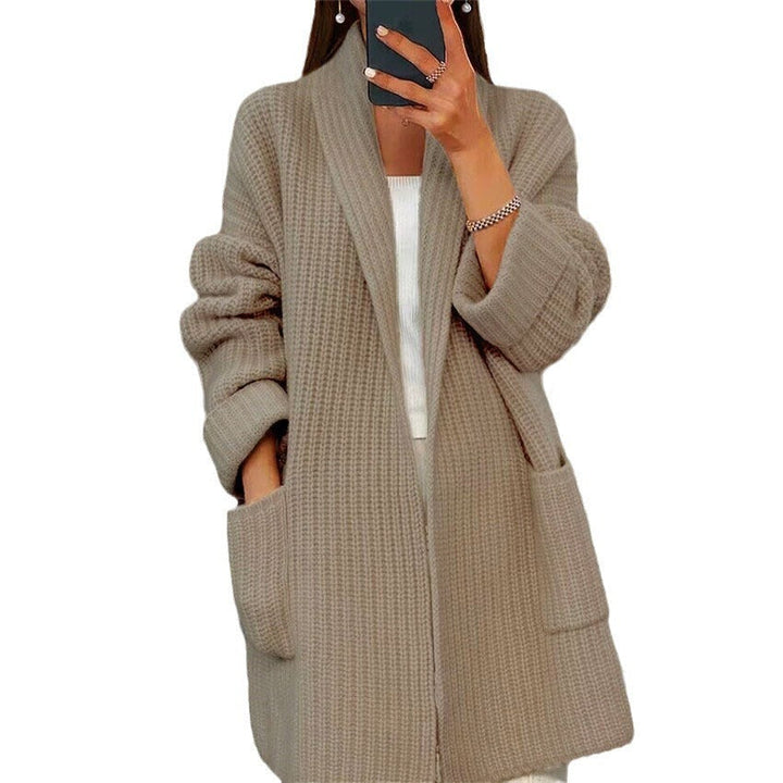 W&W Mode | Mantel Strickjacke Mit Breiten Taschen