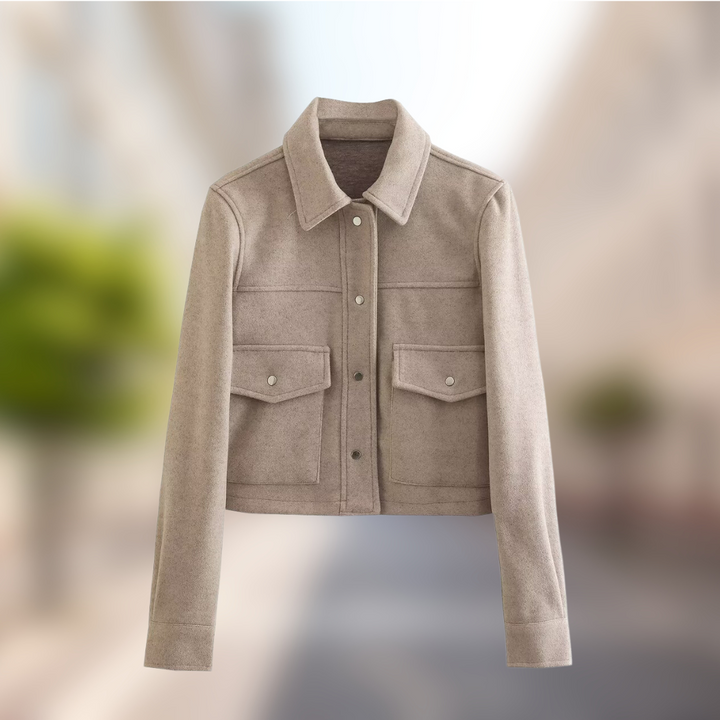 W&W Mode | Lässige Damenjacke Im Woll Look Für Den Herbst