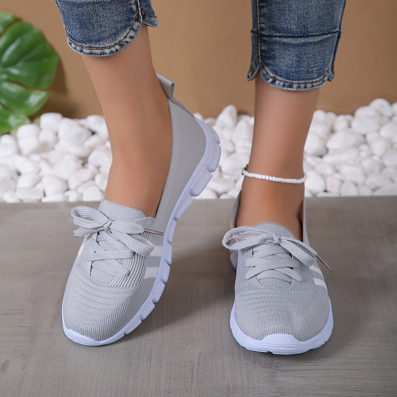 WW | Lustige Flache Schnürschuhe Für Damen