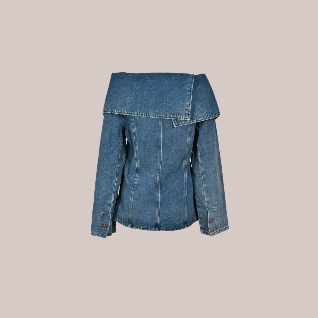 W&W Mode - Stilvolle Jeansjacke mit Knopfdetails