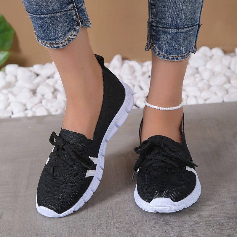 WW | Lustige Flache Schnürschuhe Für Damen