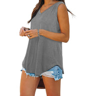 WW | Jersey Tank-Top mit V-Ausschnitt
