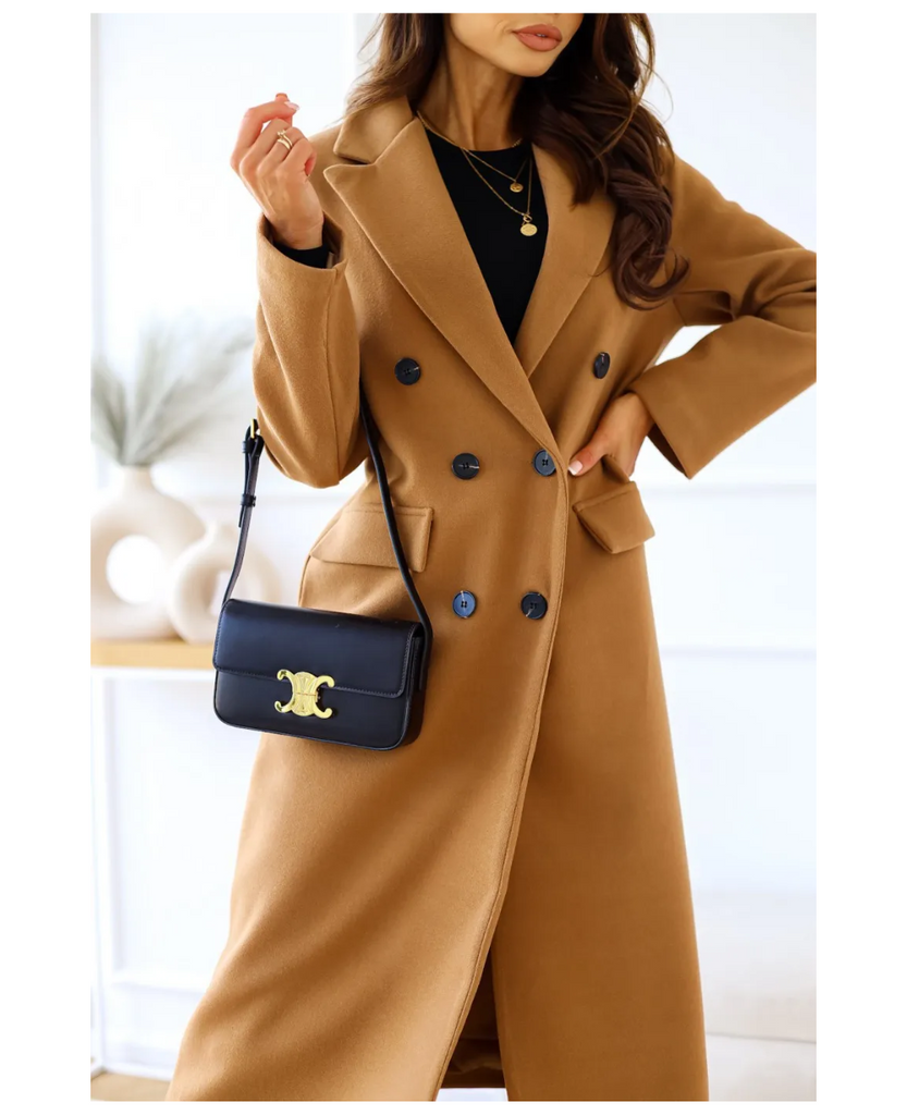 Wolff | Eleganter Langer Doppelreihiger Trenchcoat