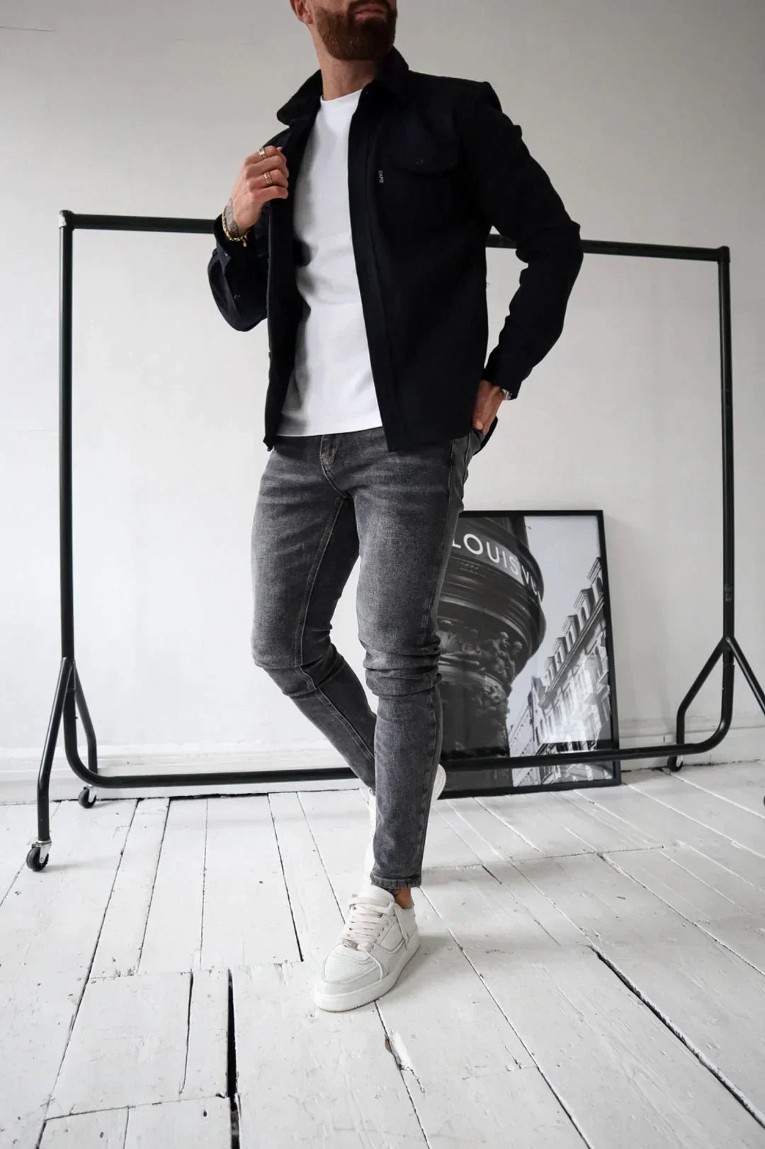 W&W Mode | Premium-Jacke mit Knopfverschluss für Herren | Stylische und bequeme Jacke