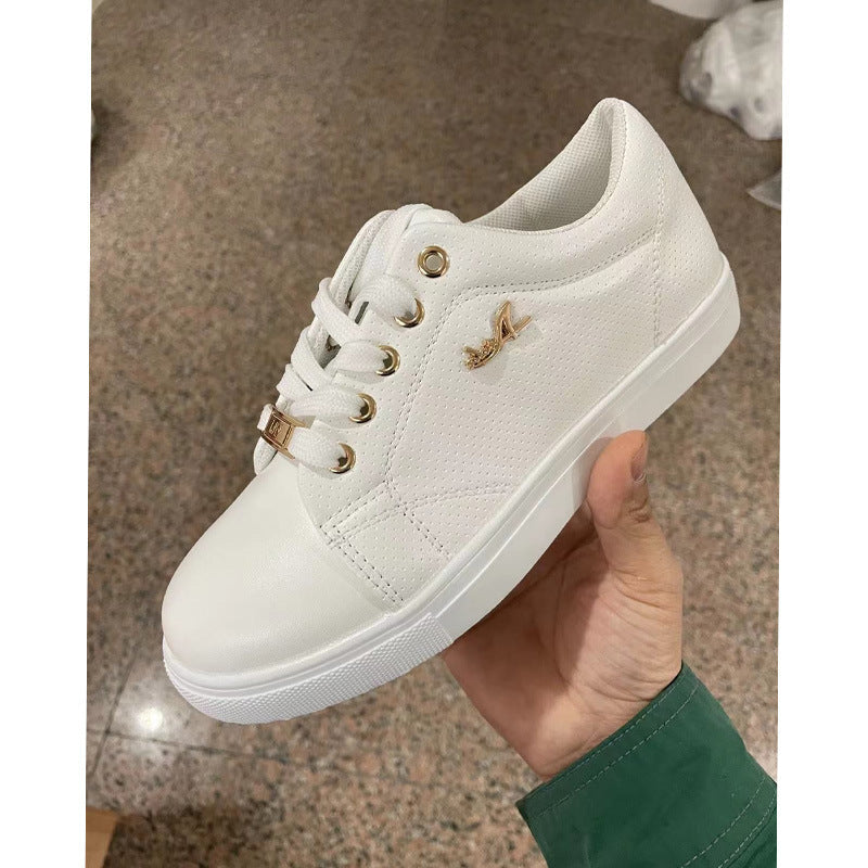 W&W Mode Damen-Sneaker: Flache, atmungsaktive Schnürschuhe für Mädchen"