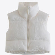 WW | Zip-Up Drawstring Puffer Weste