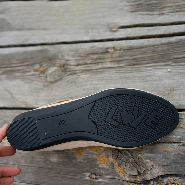 W&W Mode | Einfache Damen Ballerinas Aus Atmungsaktivem Samt
