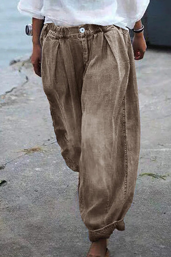 WW | Bohemian Floral Gedruckte Übergroße Harem-Hose