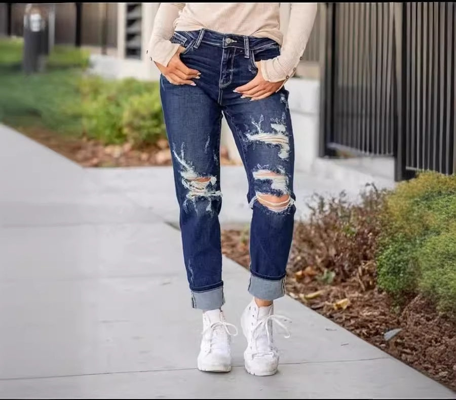 WW | Boyfriend Jeans Mit Bündchen