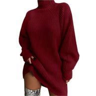 WW | Warmes Strickkleid Mit Rollkragen