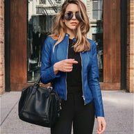 Carmen™ - Schmal geschnittene Jacke aus Lederimitat