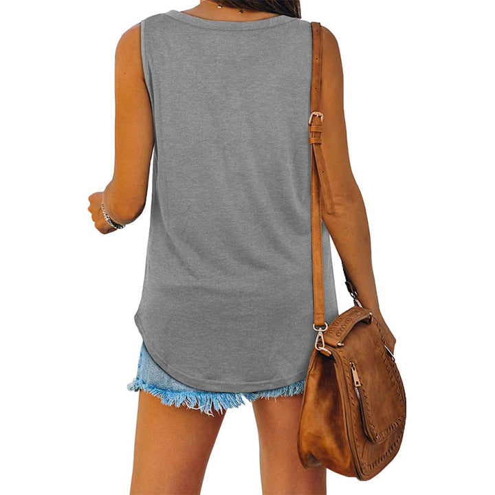 W&W Mode Mckayla Jersey V-Ausschnitt Tank-Top