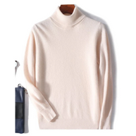 WW | Herren Wollpullover Mit Rollkragen Und Schlankem Design