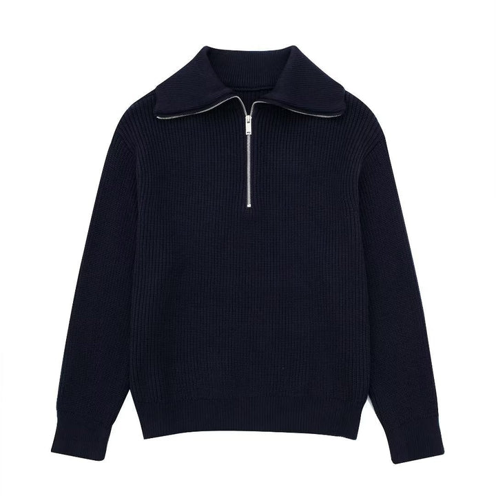 W&W Mode | All Match Wollpullover Mit Offenem Kragen