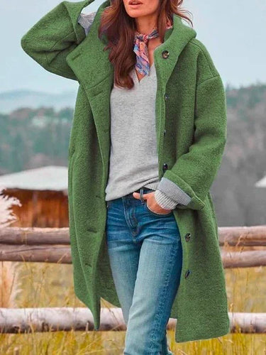 W&W Mode | Jacke Midi Jacke Mit Knöpfen Und Eleganter Fließender Passform