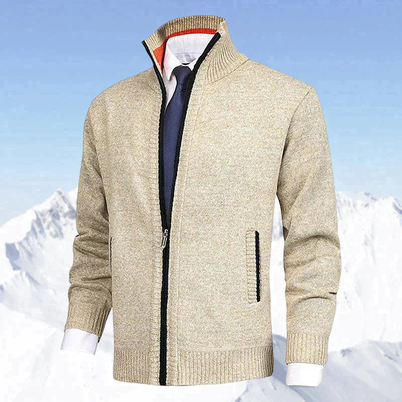 WW | Elegantes Herrenjackett mit Reißverschluss und Taschen