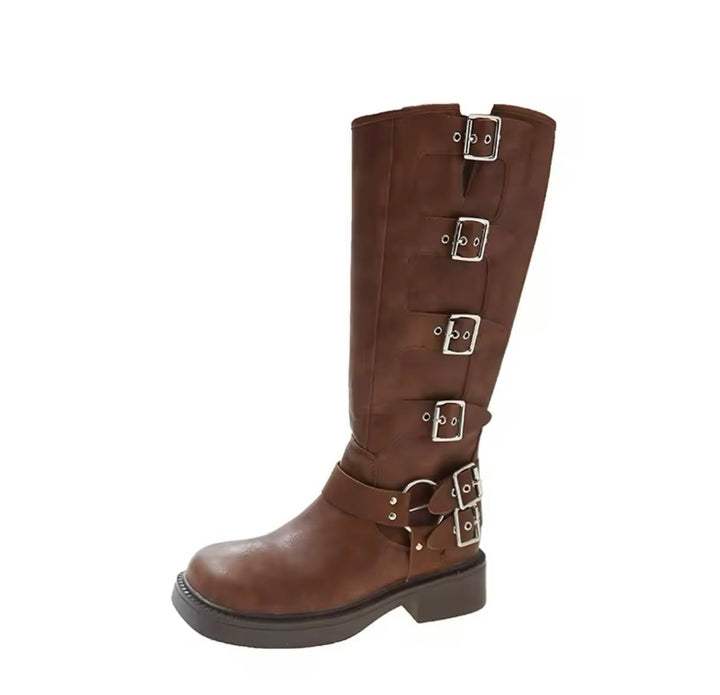 W&W Mode | Stiefel Mit Schnallen Und Absatz