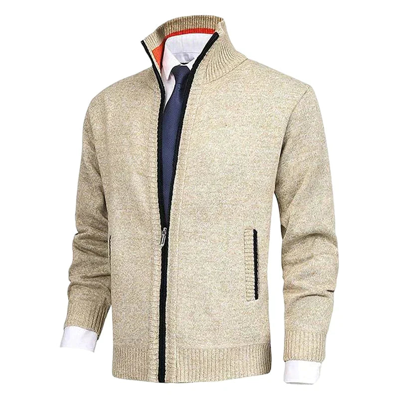 W&W Mode | Elegantes Herrenjackett mit Reißverschluss und Taschen