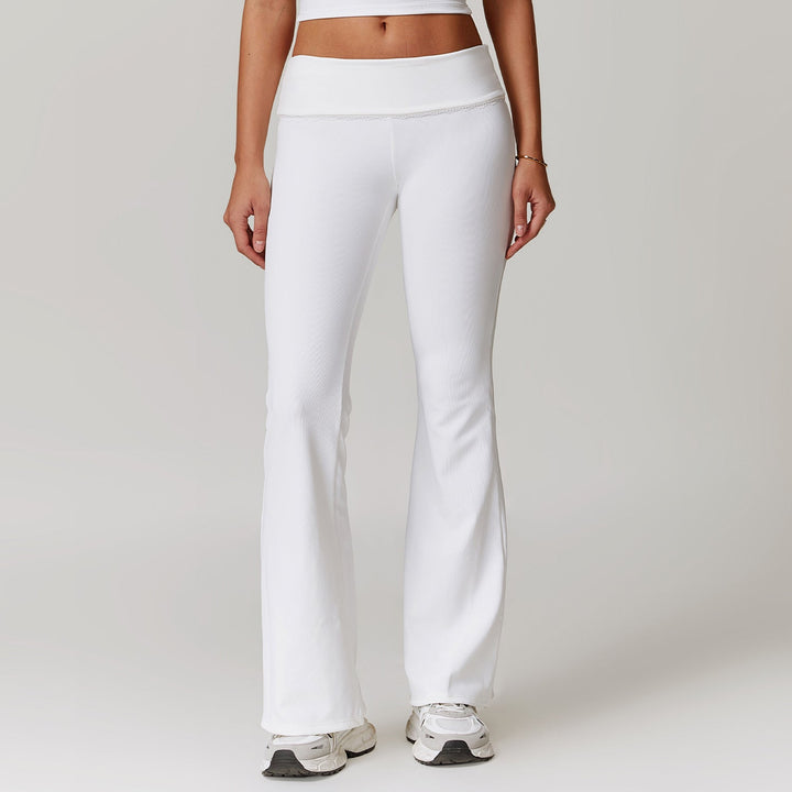 W&W Mode | Sophistizierte Fitness Enganliegende Flare Yoga-Hose
