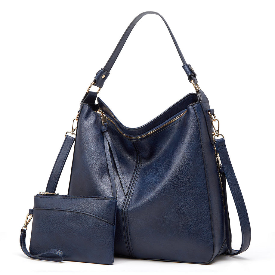 WW | Leder Tasche Mit Großer Kapazität Und Seitenfächern