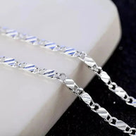 WW | 18k Goldene Kette 2mm 925 Sterling Silberkette
