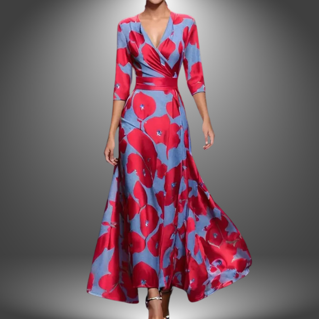 WW | Stilvolle Blumen Maxikleid