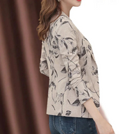 WW | Damen Blazer mit Blumenmuster Perfekt für Frühling und Sommer