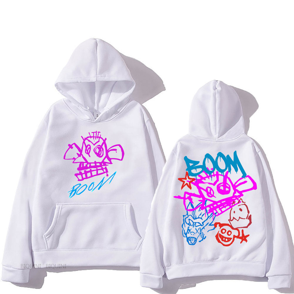 WOLFF | Arcane Jinx Cartoon Langarm-Hoodie