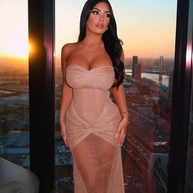 WW | Maxi Kleid Champagner