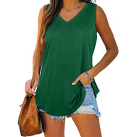 WW | Jersey Tank-Top mit V-Ausschnitt
