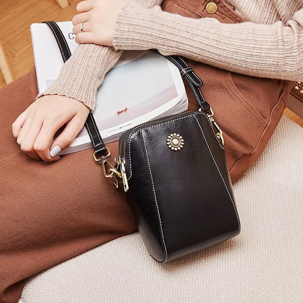 WW | Elegante Leder Umhängetasche