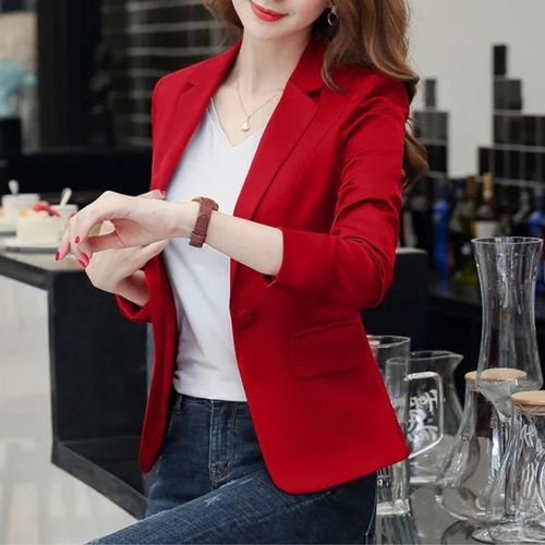 WW | Eleganter Damenblazer mit Langen Ärmeln Ideal für Die Arbeit