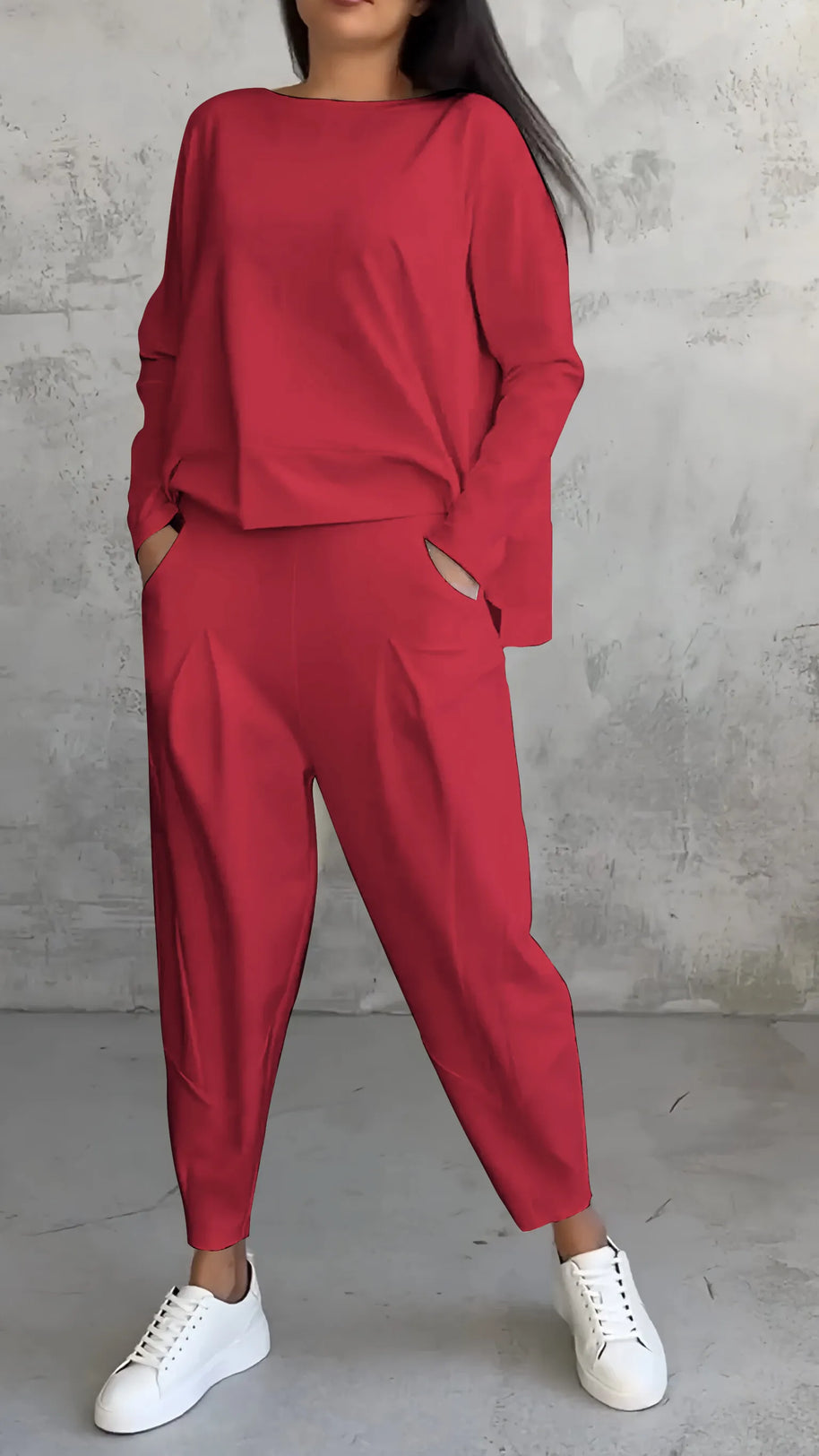 WW | Zweiteiliges Set In Einem Lässigen Relaxed Fit Modell