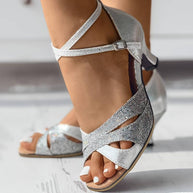 WW | Elegante Pailletten-Sandalen