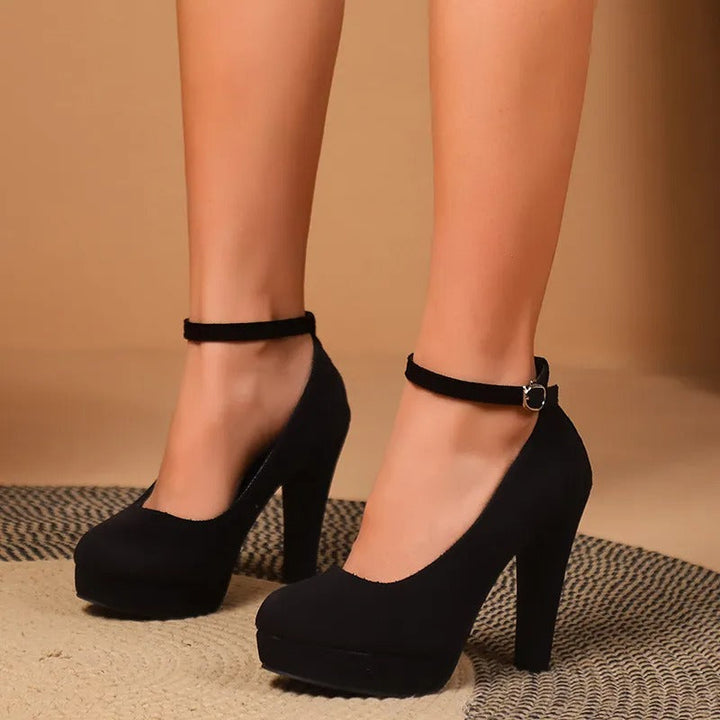 Damen-Pumps mit hohem Absatz und gepolsterter Innensohle
