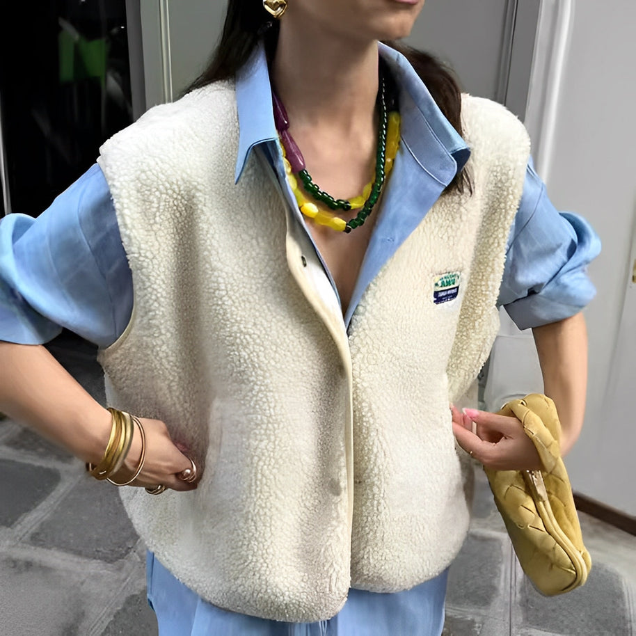 WW | Gewebter Offener Strick-Cardigan für Damen
